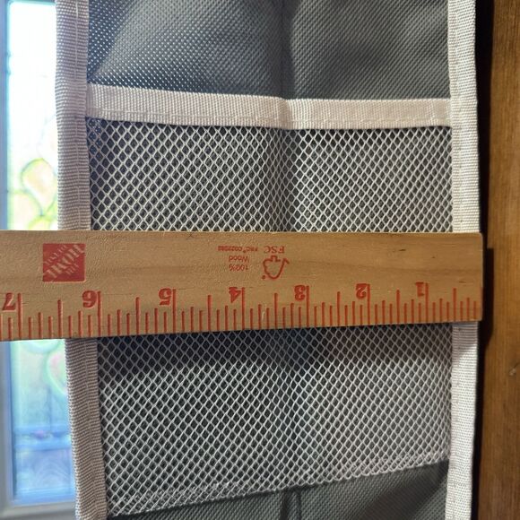 Over The Door Organizer Storage, 5 Shelf Hanging Door w/ 5 Large Capacity pocket - Picture 9 of 12